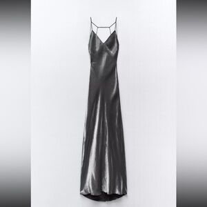 Zara Foil Slip Dress